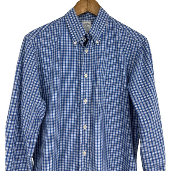 Brooks Brothers Regent Plaid Button-Down Long Sleeve Shirt Size M - Picture 2 of 10